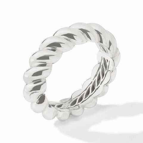 Ravello Statement Hinge Silver Bangle