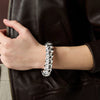 Ravello Statement Hinge Silver Bangle