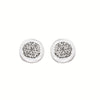 Sparkle Lane Round Diamond Cluster Stud Earrings