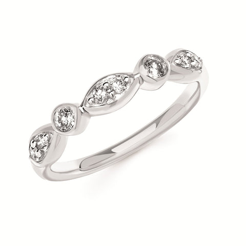 Sparkle Lane Diamond & Silver Band