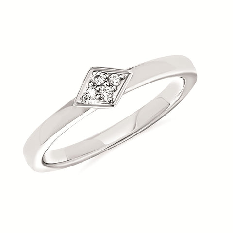 Sparkle Lane Diamond & Silver Band