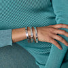 Savoy Bangle Bracelet in Silver