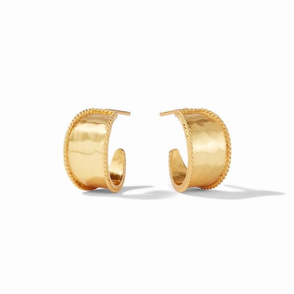 Savoy Hoop Earrings in Gold