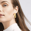 Savoy Hoop Earrings in Gold