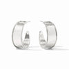 Savoy Hoop Earrings in Silver