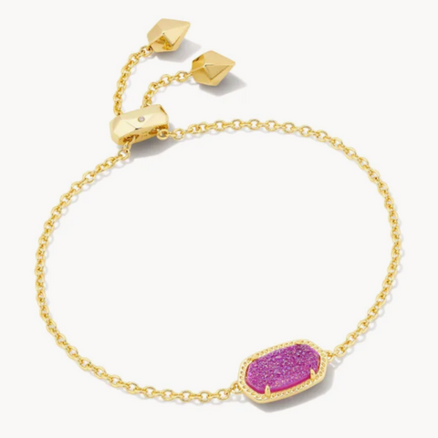 Elaina Bracelet Gold Mulberry Drusy