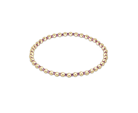 Hope Grateful Bracelet in Pink Metallic