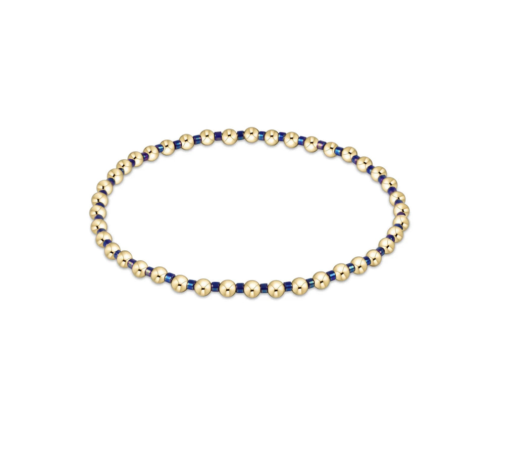 Hope Grateful Bracelet in Blue Metallic