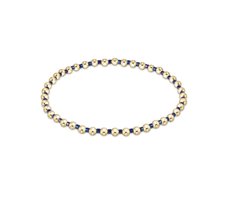 Hope Grateful Bracelet in Blue Metallic