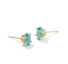 Cailin Crystal Stud Earring Gold