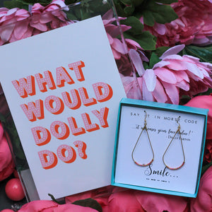 Smile Morse Code Earrings