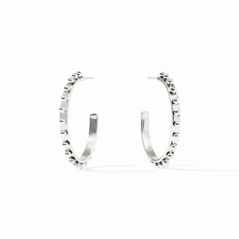Soho Hoop Earrings in Silver