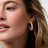 Solara Nova Hoop Earrings in Silver