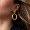 Solara Orbit Statement Earrings in Gold