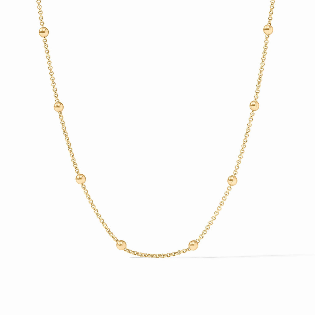 Solara Delicate Station Necklace in Gold
