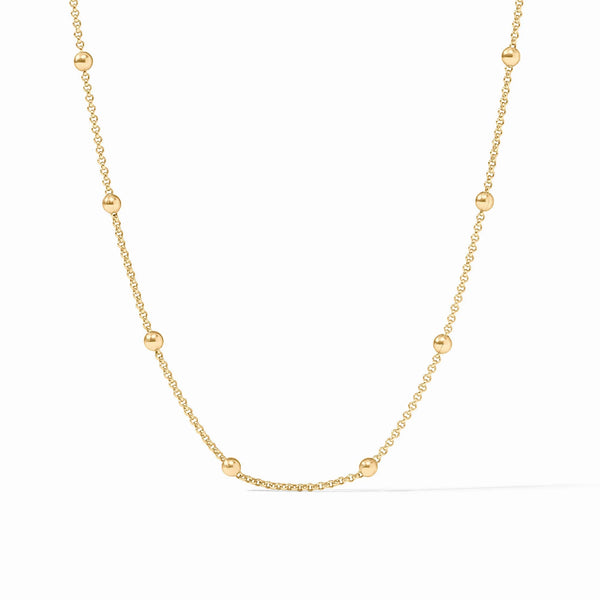 Solara Delicate Station Necklace in Gold