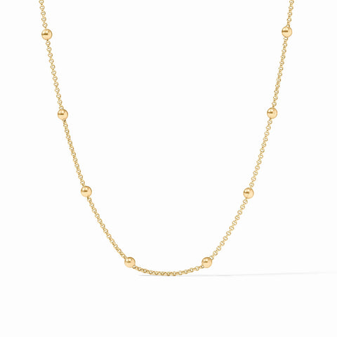 Solara Delicate Station Necklace in Gold