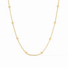 Solara Delicate Station Necklace in Gold