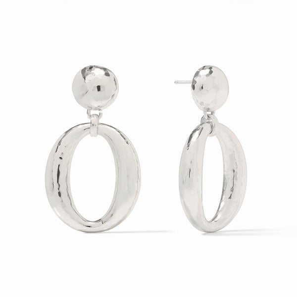 Solara Orbit Statement Earrings in Silver