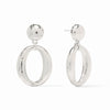 Solara Orbit Statement Earrings in Silver
