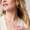 Solara Delicate Station Necklace in Gold