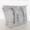Ruffled Nylon Tote Bag in Polka Stripe