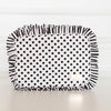 Ruffled Nylon XL Pouch in Polka Stripe