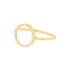 Open Circle Diamond Ring