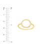 Open Circle Diamond Ring