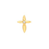 Tiny Diamond Cross Stud Earrings