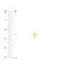 Tiny Diamond Cross Stud Earrings