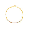 Diamond Paperclip Link Bracelet | 1.00 CTW