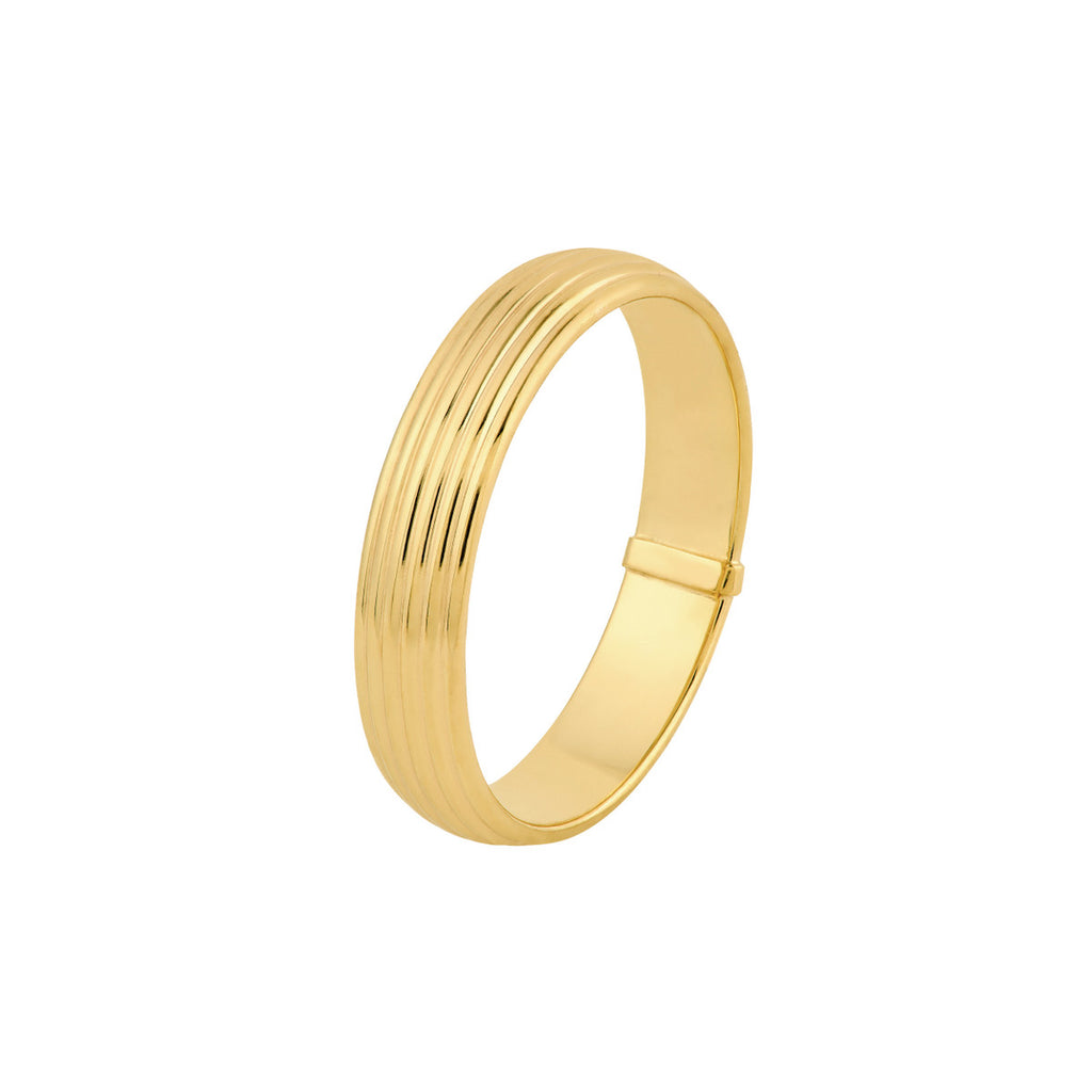 Multi Line 4mm Gold Band