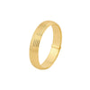 Multi Line 4mm Gold Band