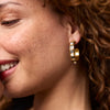 Tribeca Hoop Earrings in Mixed Metal