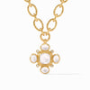 Tudor Statement Necklace Iridescent Clear Crystal