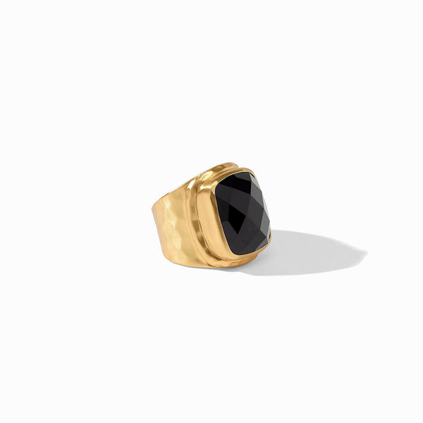 Tudor Statement Ring Obsidian Black