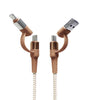 Two Faced 6' Woven Cable : Natural