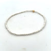 Bright Silver Faceted Hematite 2mm Bead Bracelet