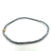 Silver Faceted Hematite 2mm Bead Bracelet
