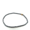 Silver Faceted Hematite 2mm Bead Bracelet