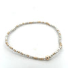 Hope Unwritten Bright Silver Faceted Hematite 2mm Bead Bracelet