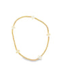 Signature Cross Small Gold Pattern 2mm Gold Bead Bracelet