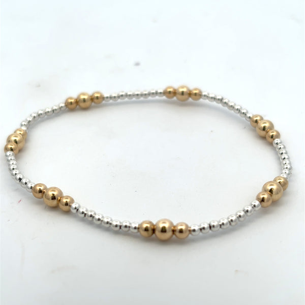 Purpose 4mm Bead Bracelet - Mixed Metal