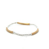 Bliss Bar Pattern Mixed Metal 3mm Bracelet
