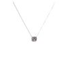 Birthstone and Diamond Pendant Necklace | White Gold