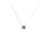 Birthstone and Diamond Pendant Necklace | White Gold