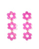 Zoey Statement Earrings in Orchid Purple
