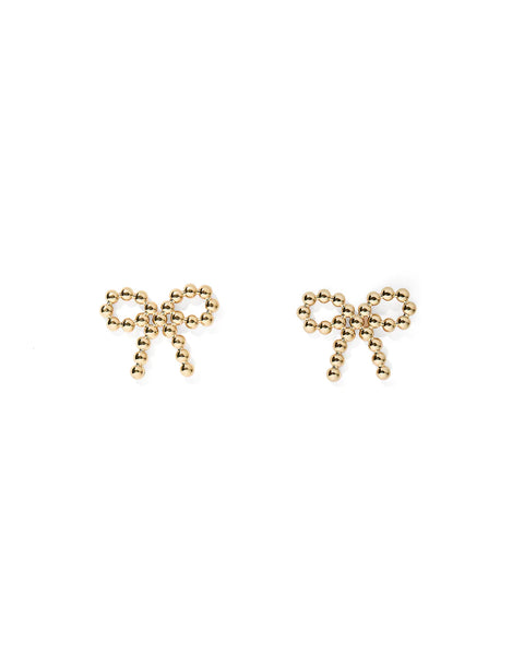 Indie Gold Bow Stud Earrings