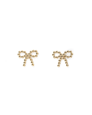 Indie Gold Bow Stud Earrings